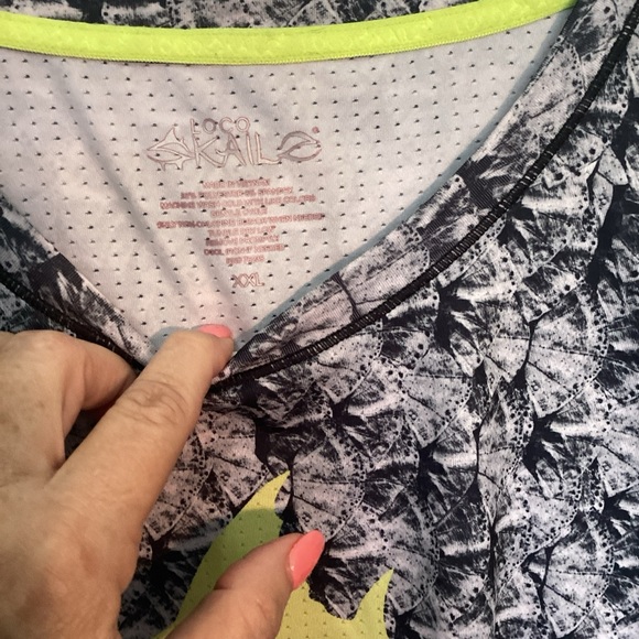 Men's Perfornce Fishing Dri Fit Graphic Long Sleeve Shirt - Black and Yellow - Picture 4 of 7